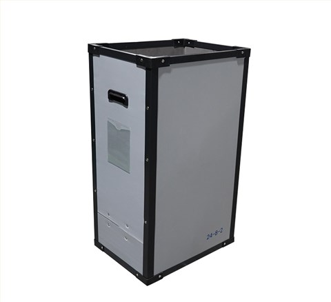 灰色豎條骨架箱