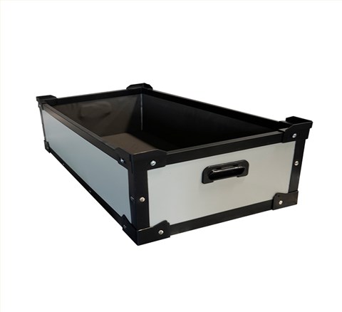 骨架加固可堆疊覆膜中空板箱