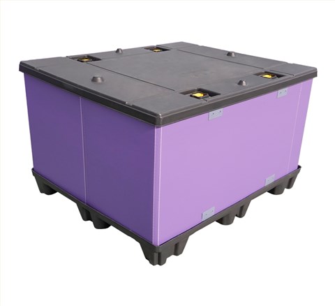 紫色汽配圍板箱定制批發(fā)