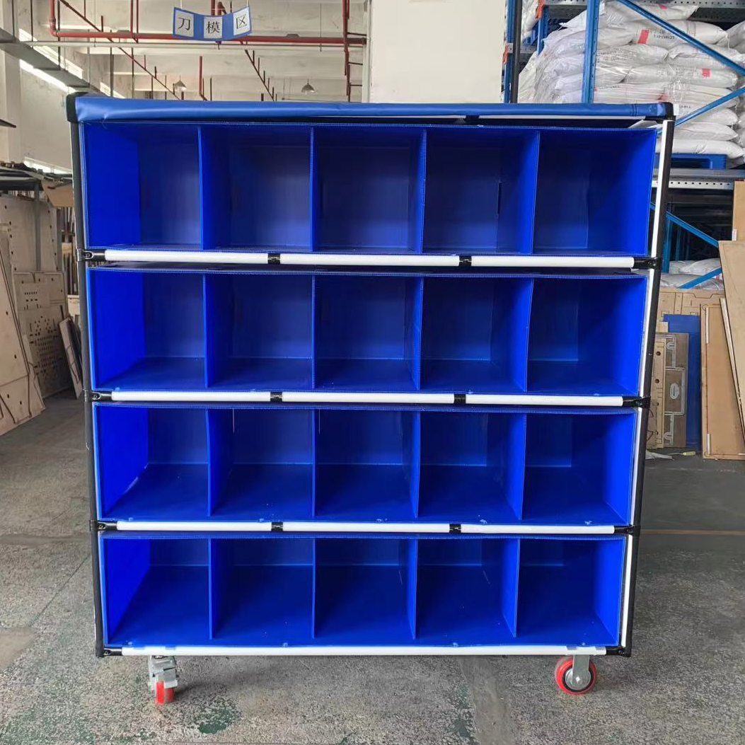 中空板周轉(zhuǎn)車 隔板可定制